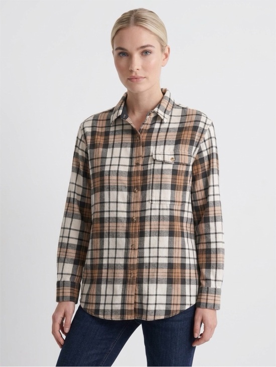 The North Face Other - The North Face Men's Plaid Button-Down Shirt in Cream, Brown & Black